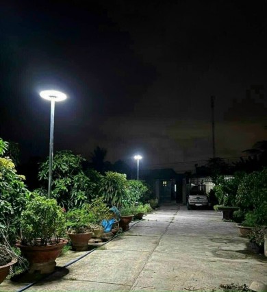 Lắp đặt đèn năng lượng mặt trời cho sân vườn tại Vĩnh Lộc