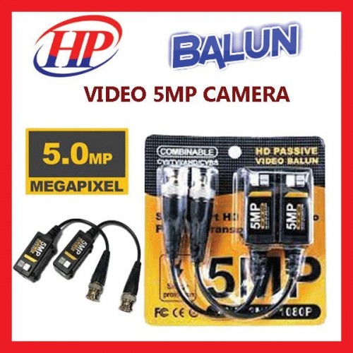 Balun 5MP nhấn dùng cho camera chuẩn  [AHD,CVI,TVI,ANALOG]
