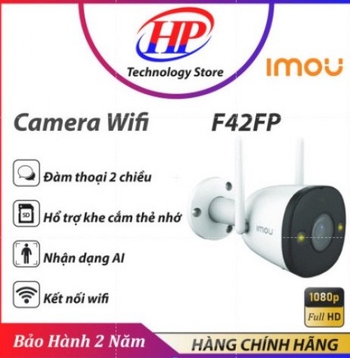 Camera WiFI IP IMOU Ngoài Trời IPC-F42FP 4MP 4K (Có Mic, Led, Full Color) CHÍNH HÃNG