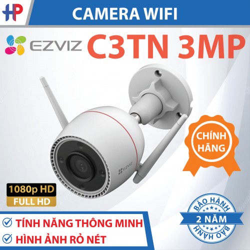 Camera Ngoài Trời  EZVIZ C3TN 3MP 2K có màu ban đêm  chính hãng giá tốt