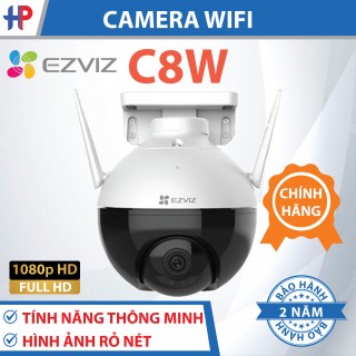 Camera Wifi C8W Ezviz 4MP xoay 360 dùng ngoài trời -Ánh sáng màu nhìn đêm