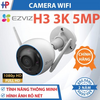 Camera Wifi H3K 5MP Ezviz dùng ngoài trời -Ánh sáng màu nhìn đêm