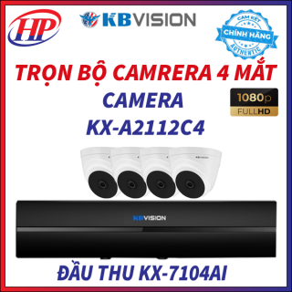 Trọn bộ camera 4 mắt camera  Kbvision KX-A2112C4